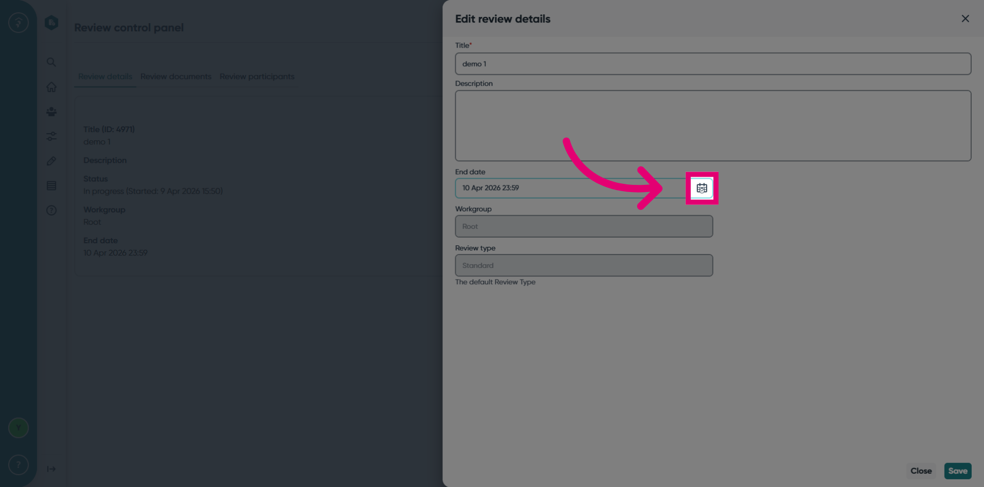 Access Edit Options