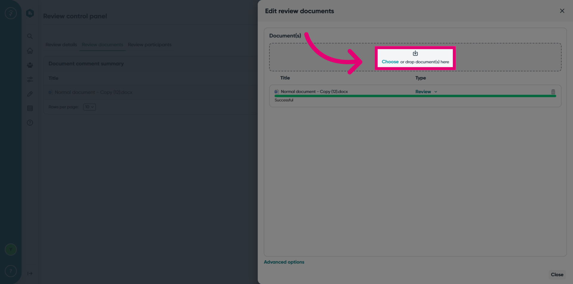 Choose Additional Document