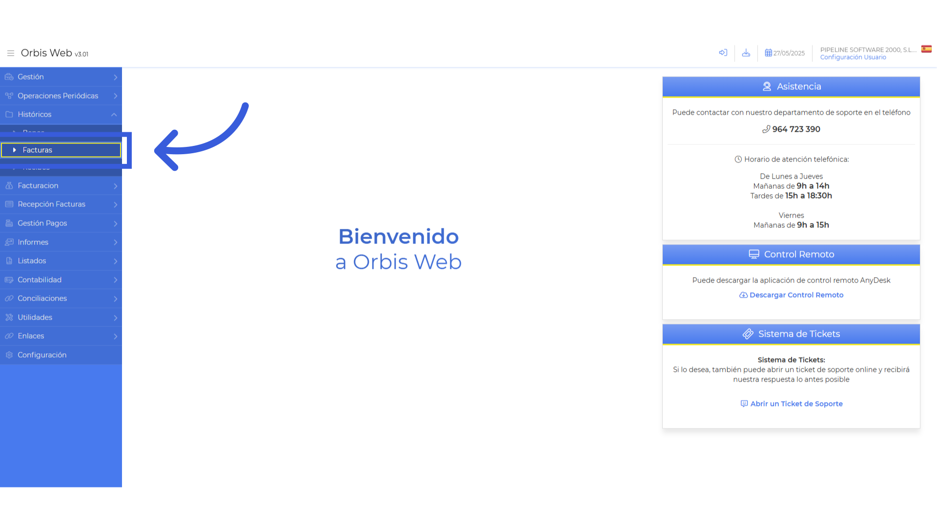 Acceder a Facturas