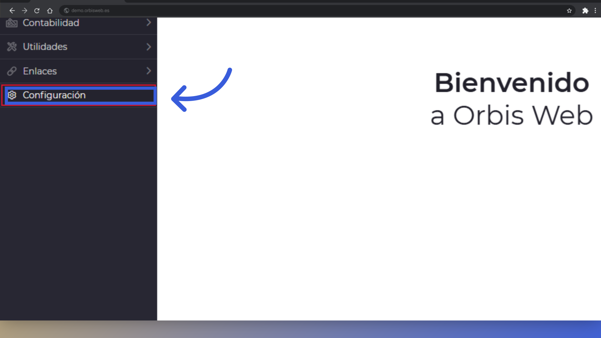 Clic 'Configuración'