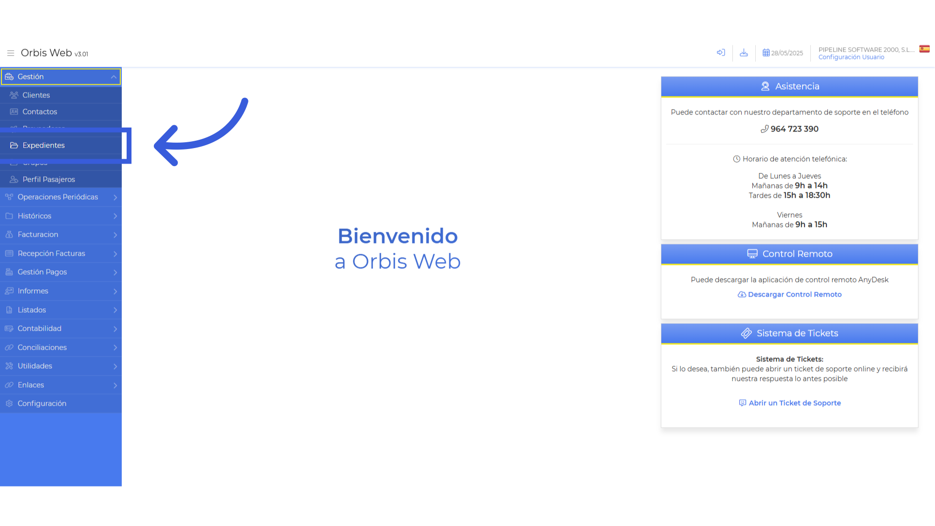 Acceder a Expedientes