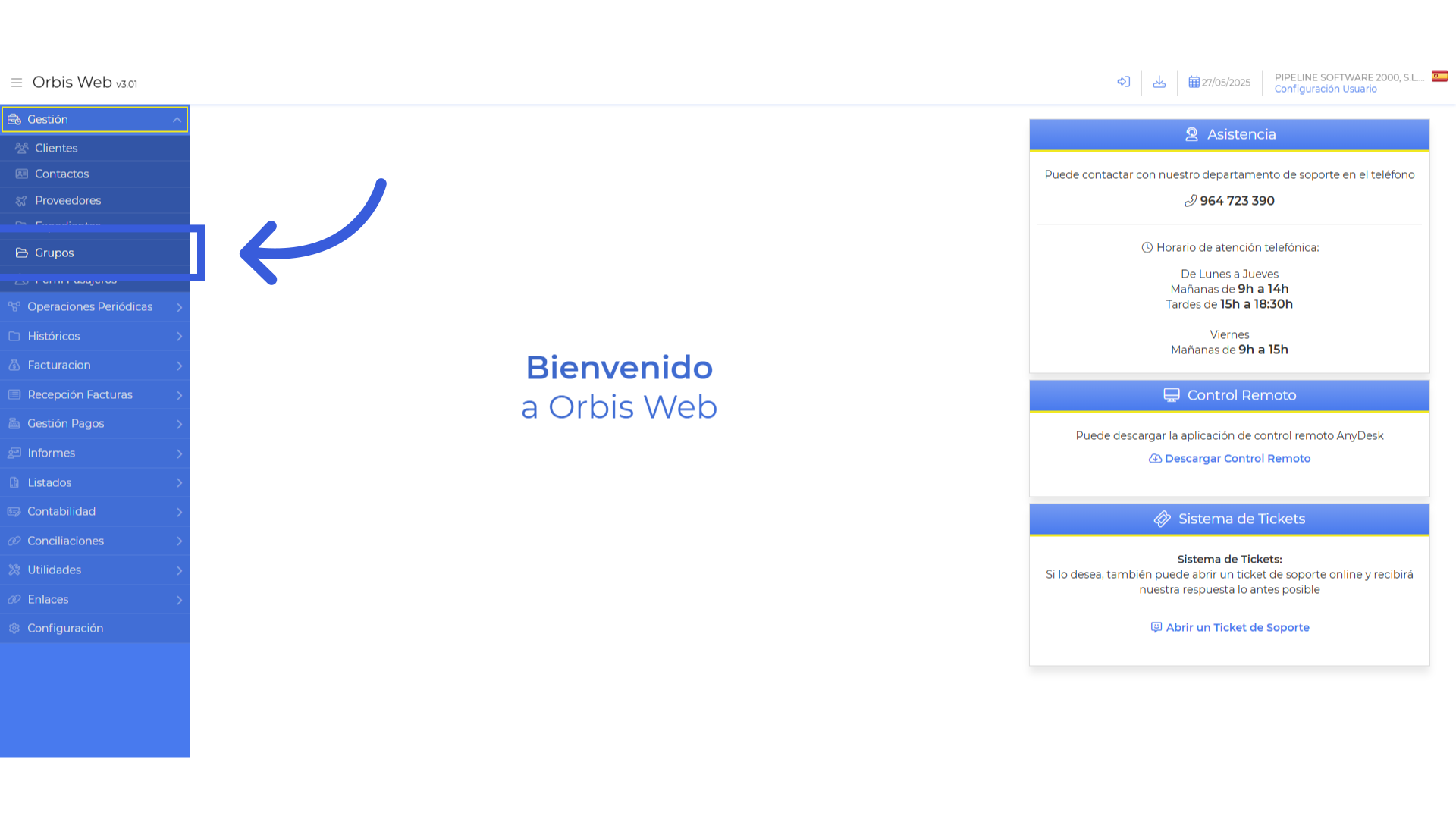 Acceder a grupos