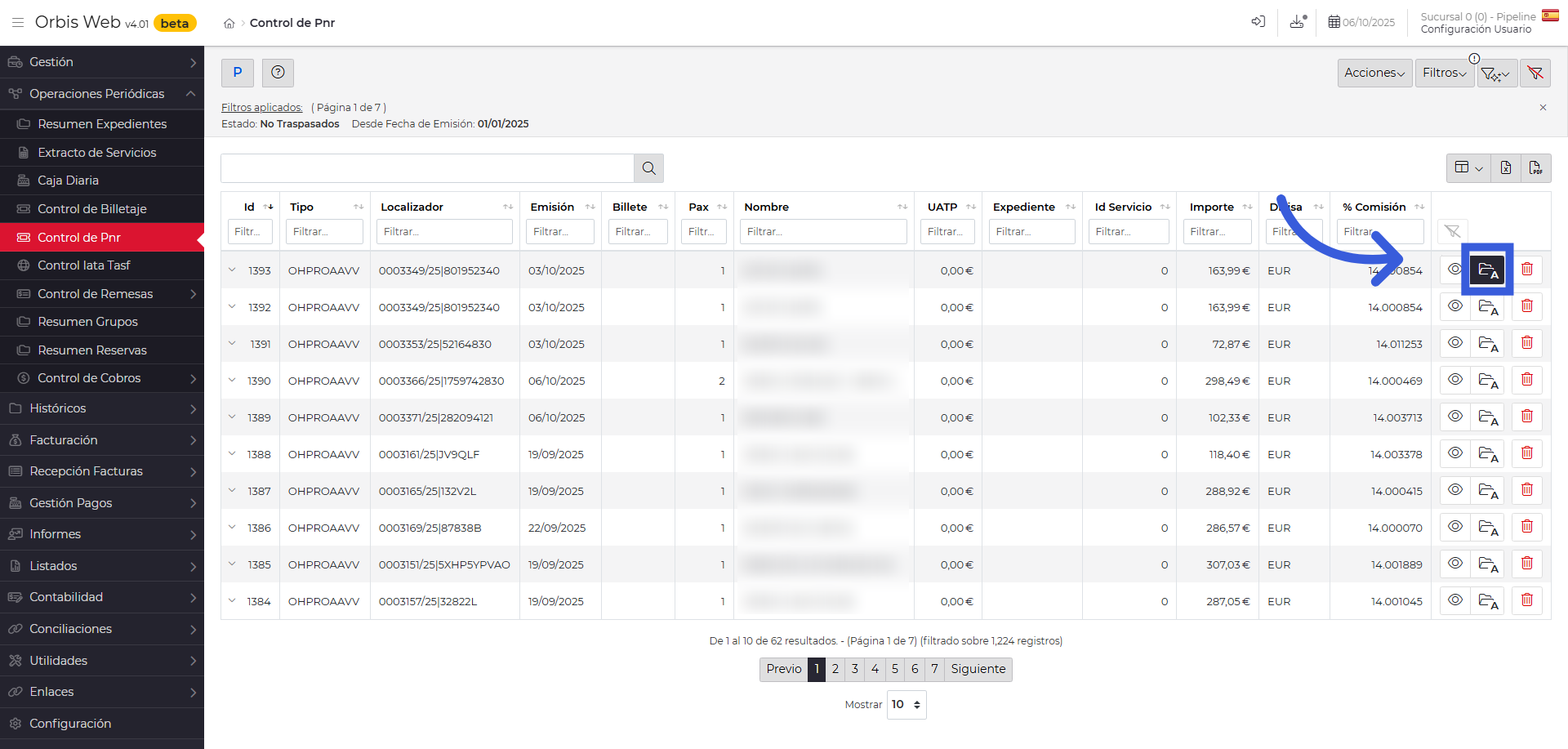 Dar de alta expediente de manera desatendida