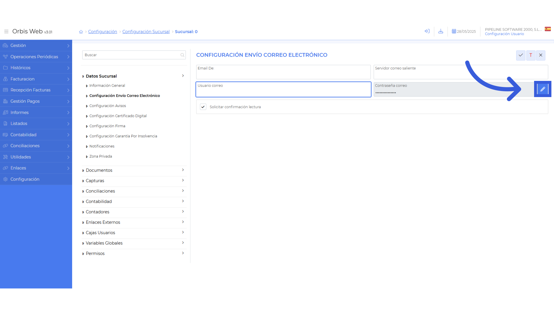 Configurar contraseña