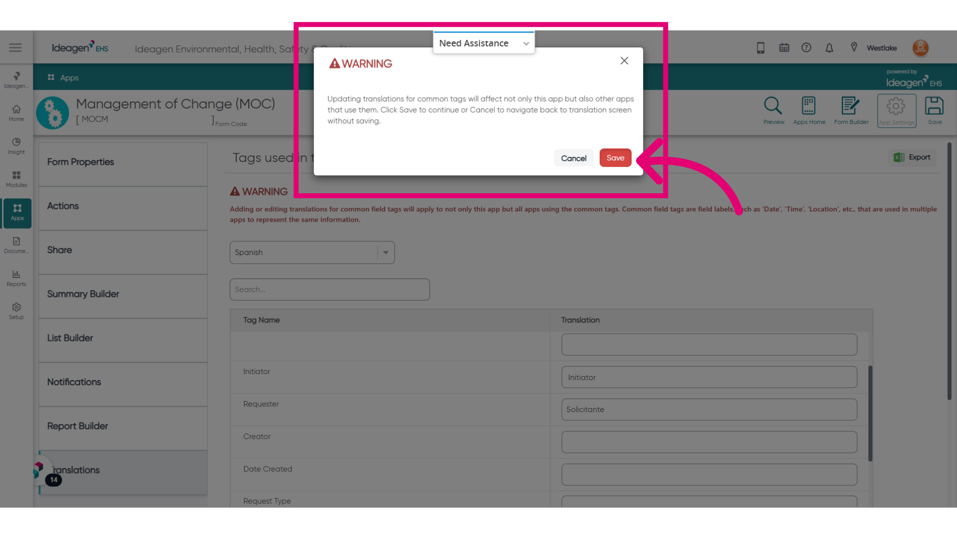 Click 'Save/Cancel'