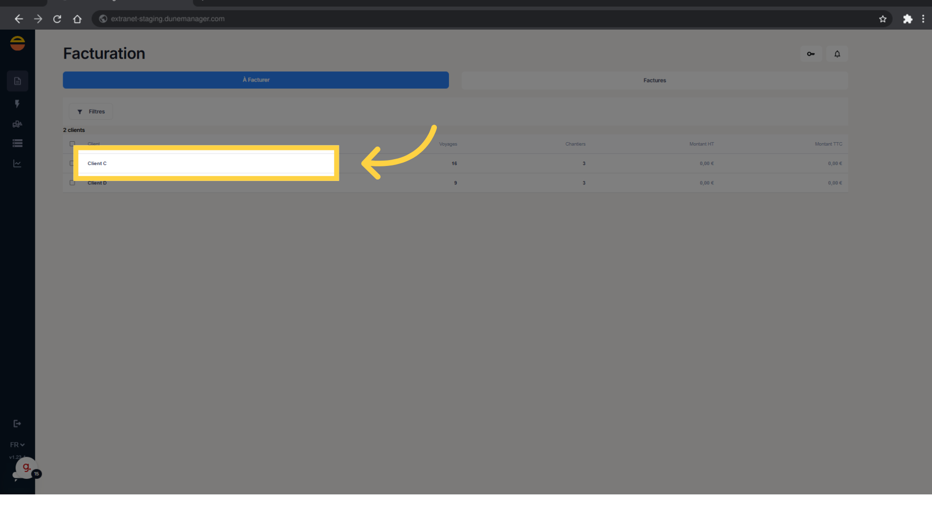 La facture est de nouveau disponible.