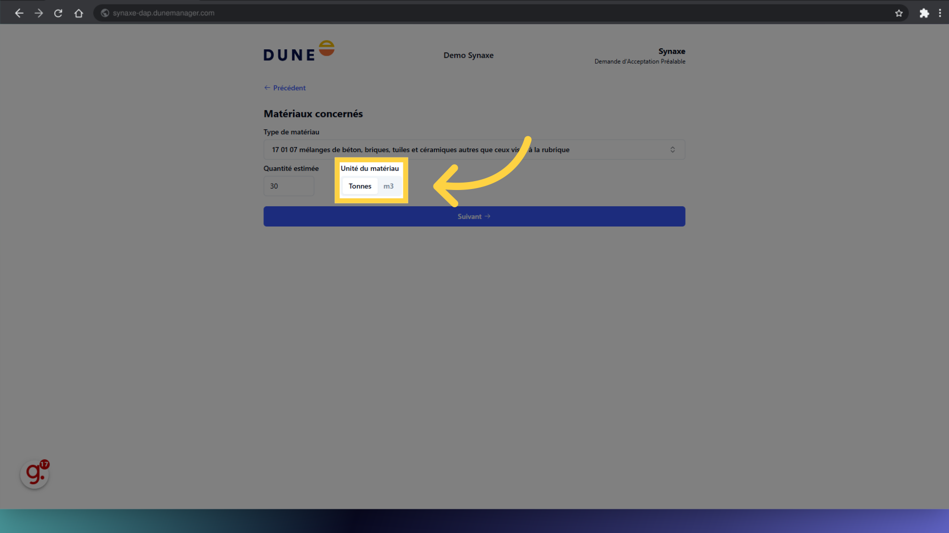 Indiquez la bonne unité