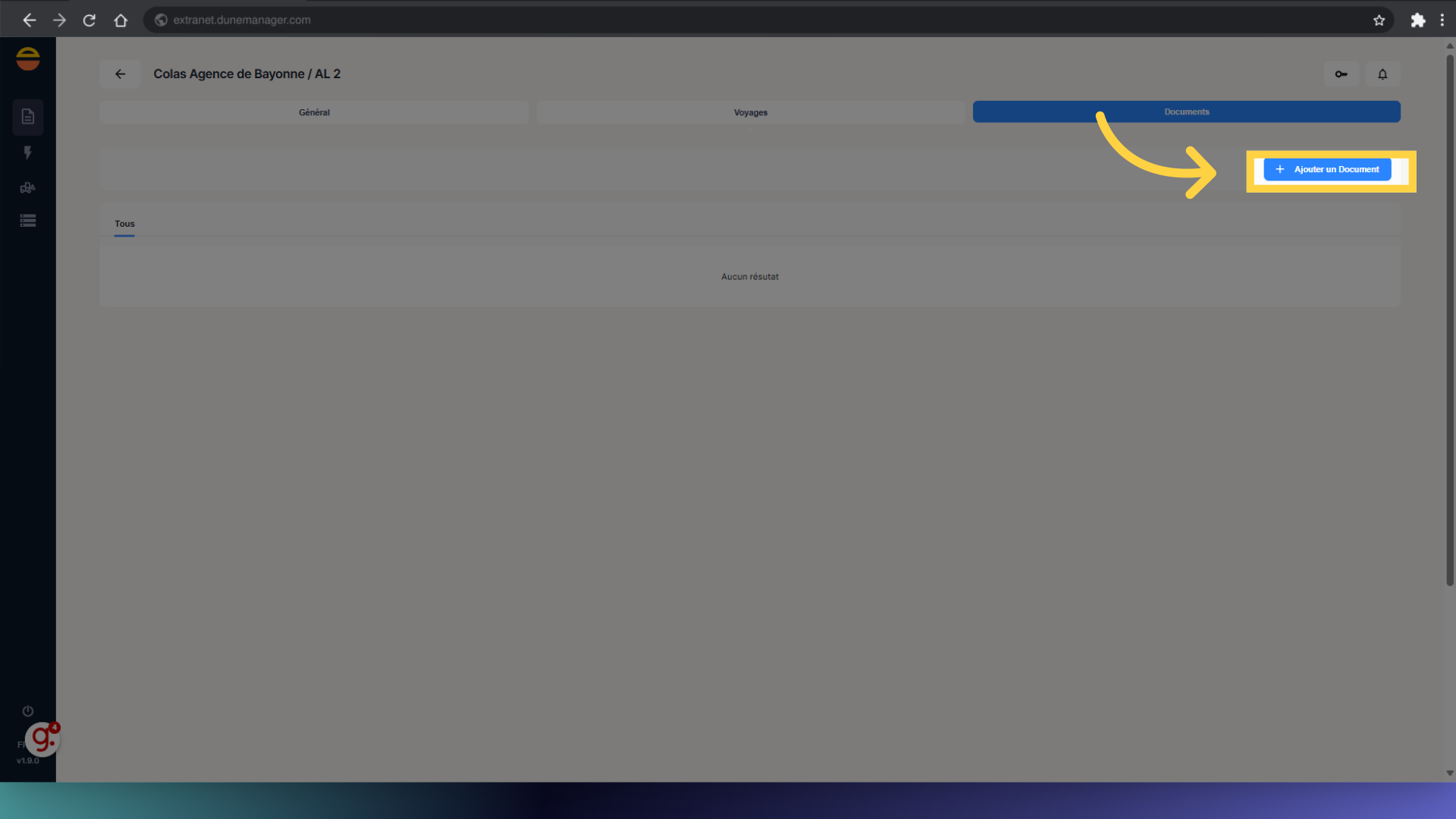 Cliquez Ajoutez un Document