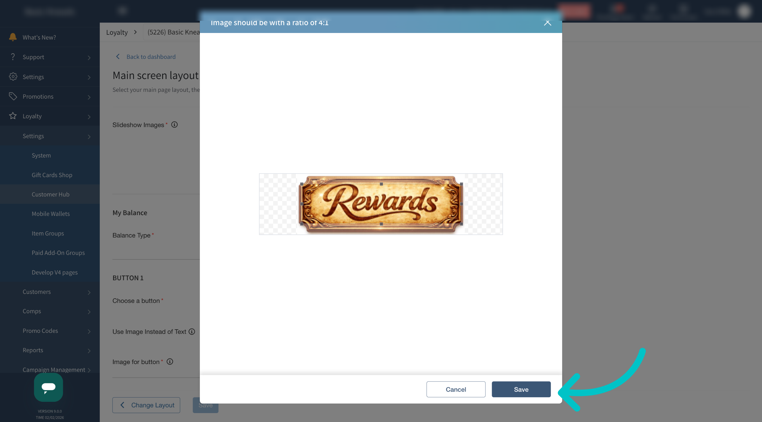 Save Layout Changes
