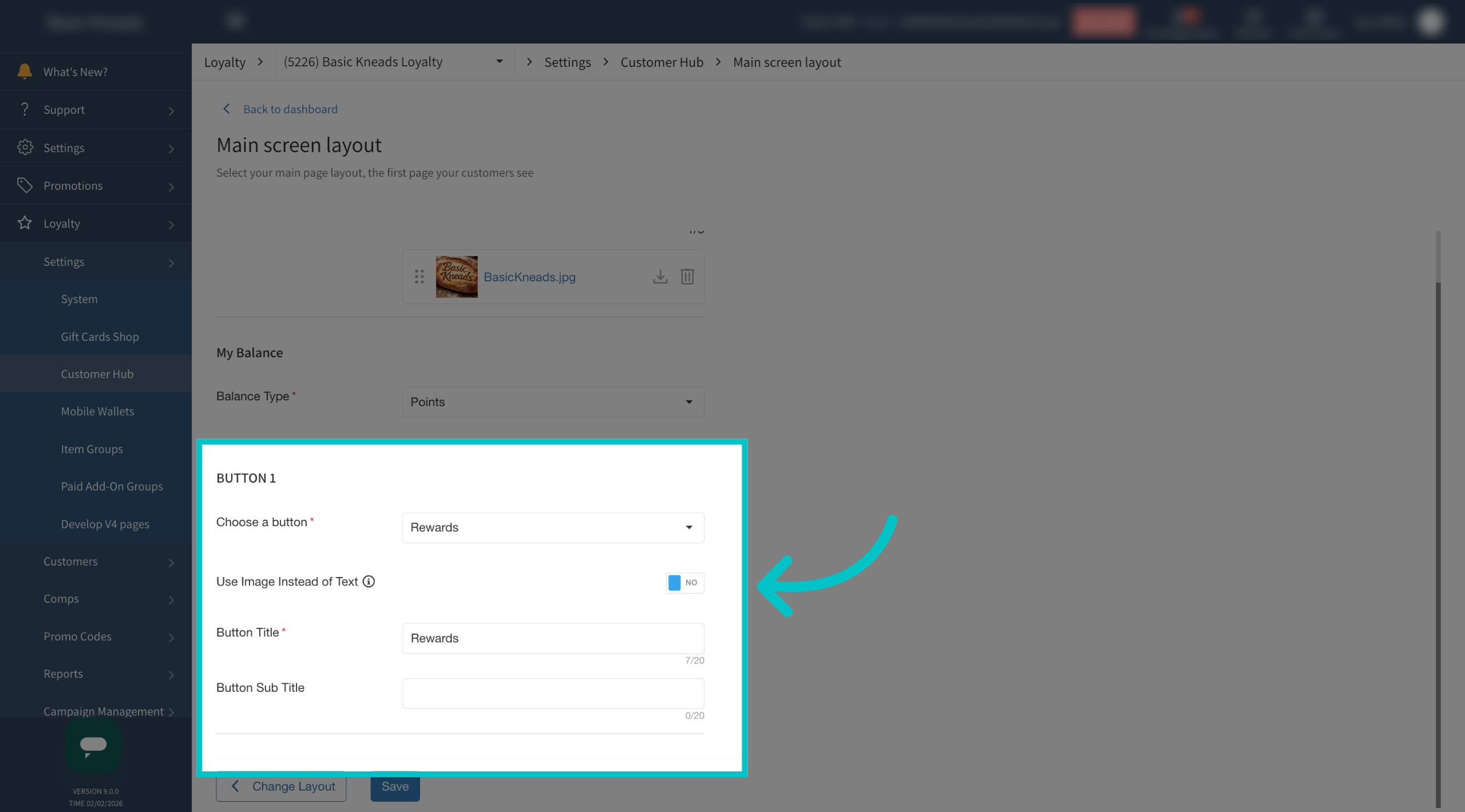 Access Slideshow Images Section