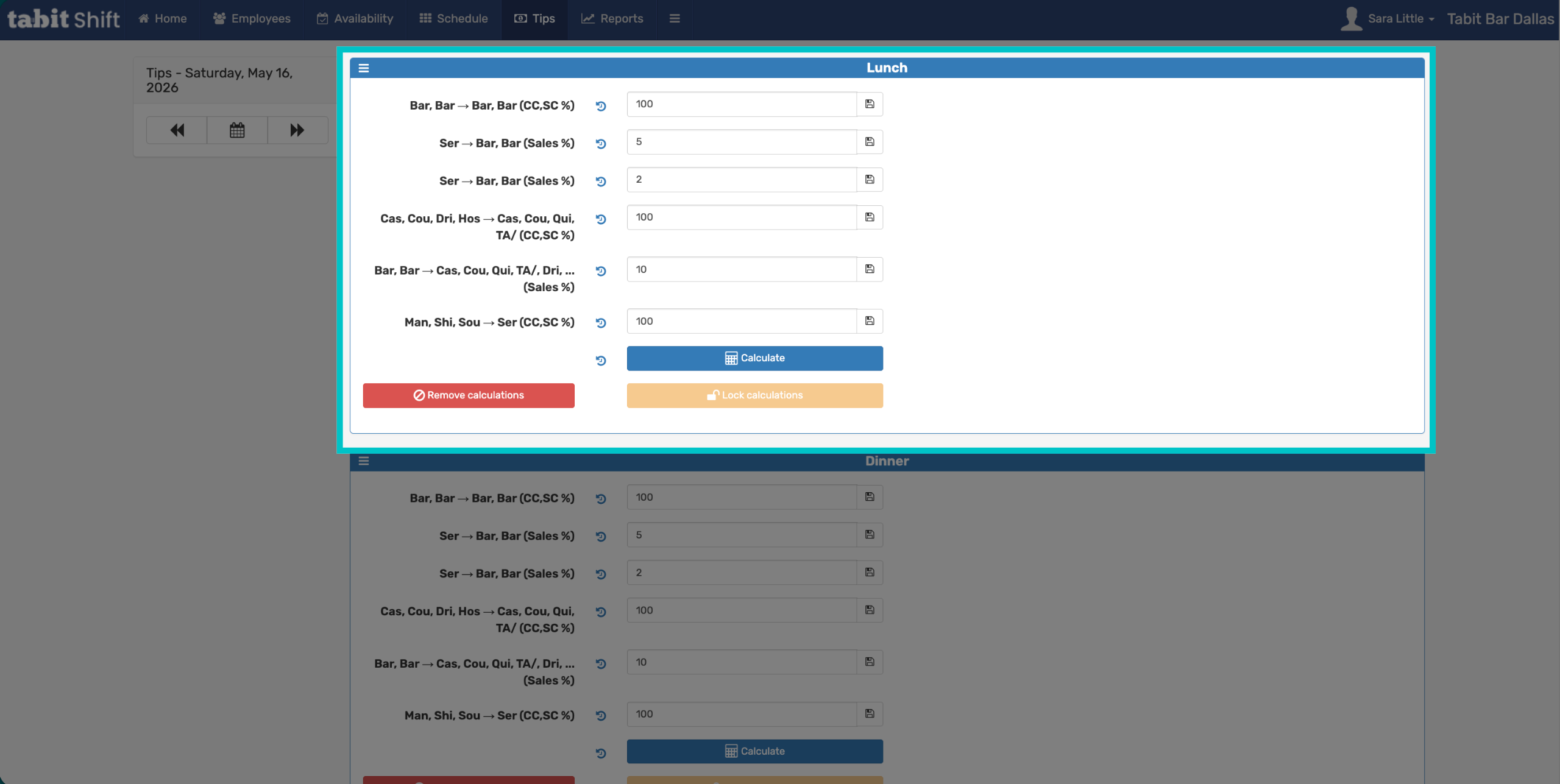 Select date and calculate