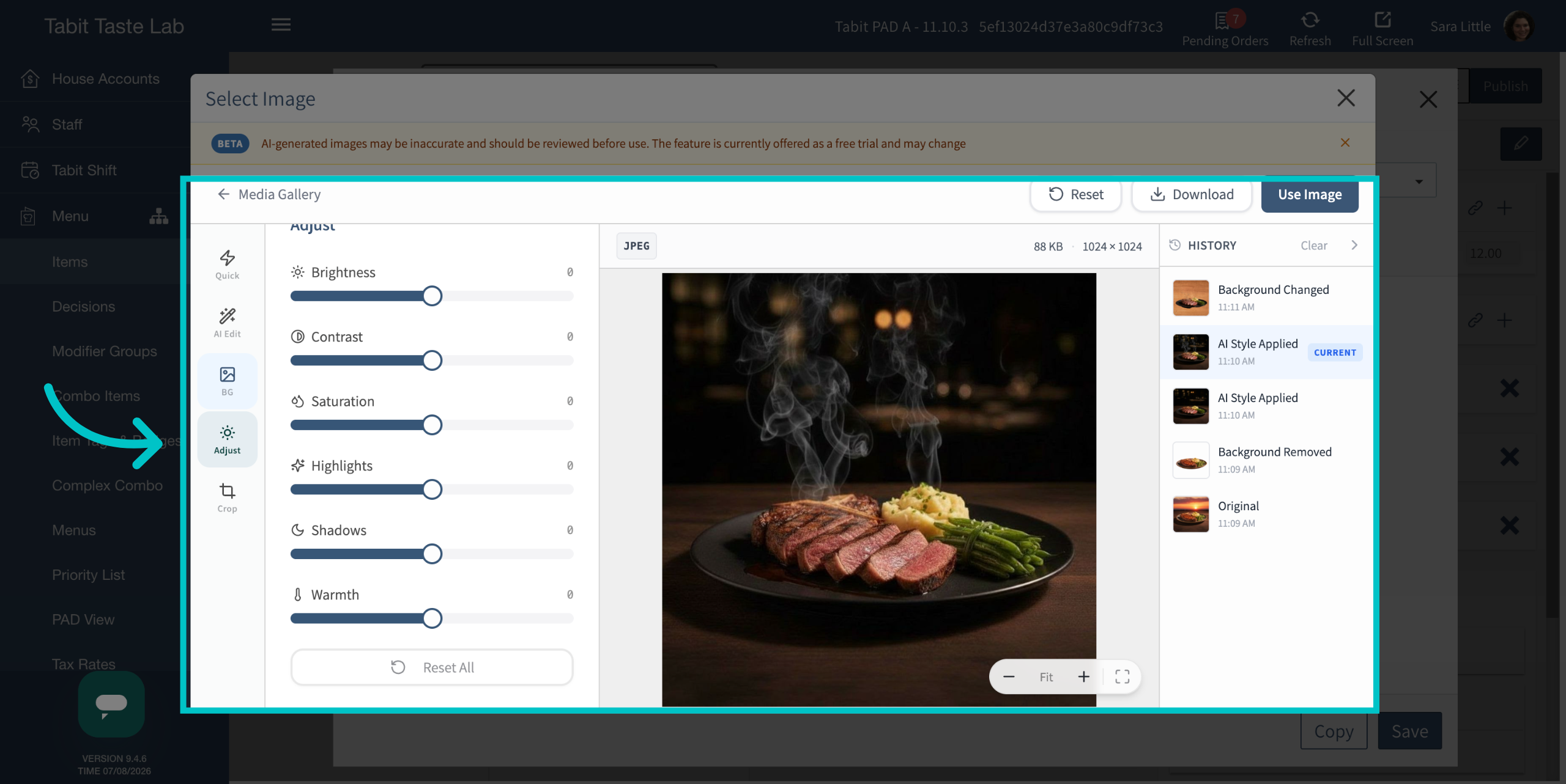 Open Decisions Section