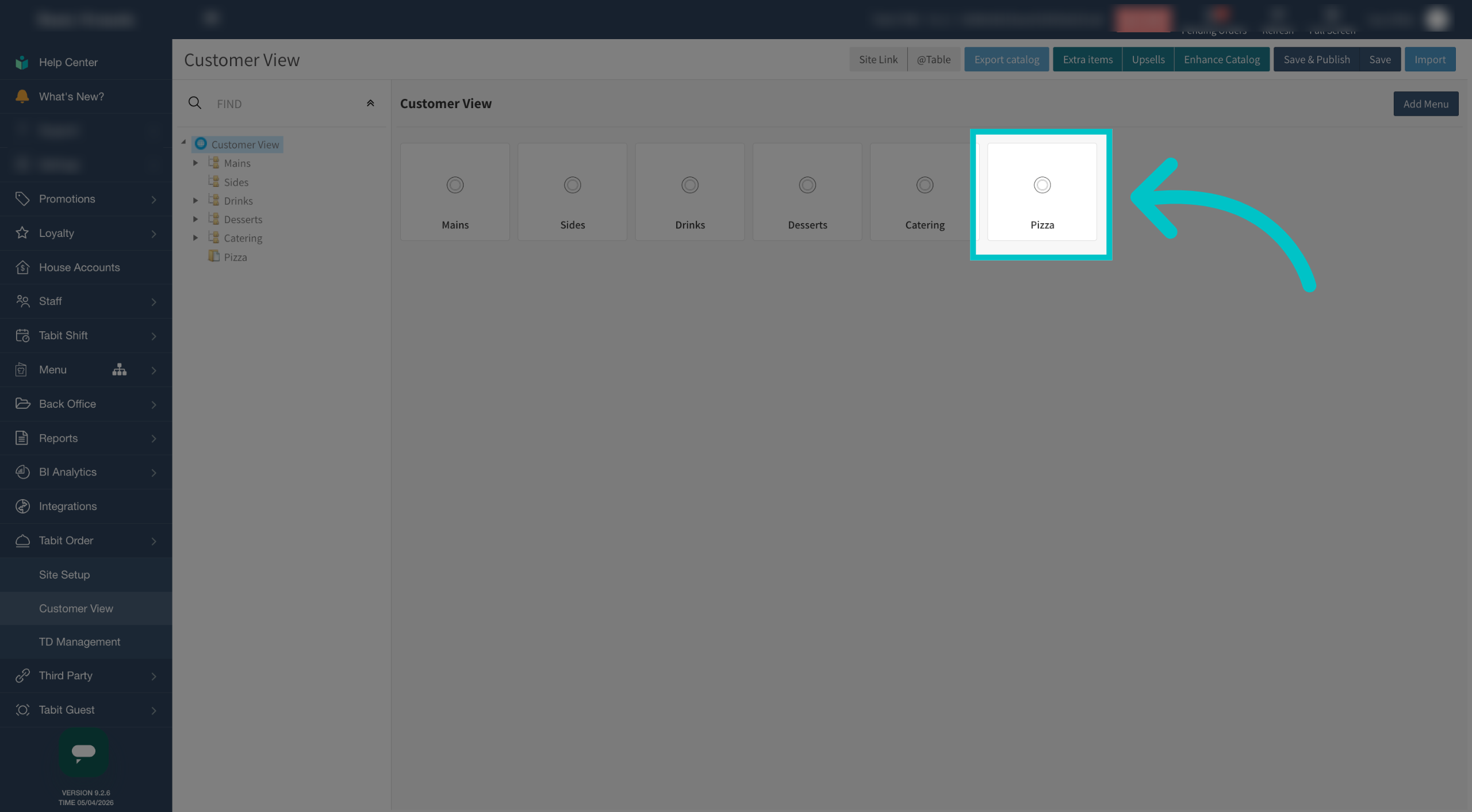 Return to Customer View