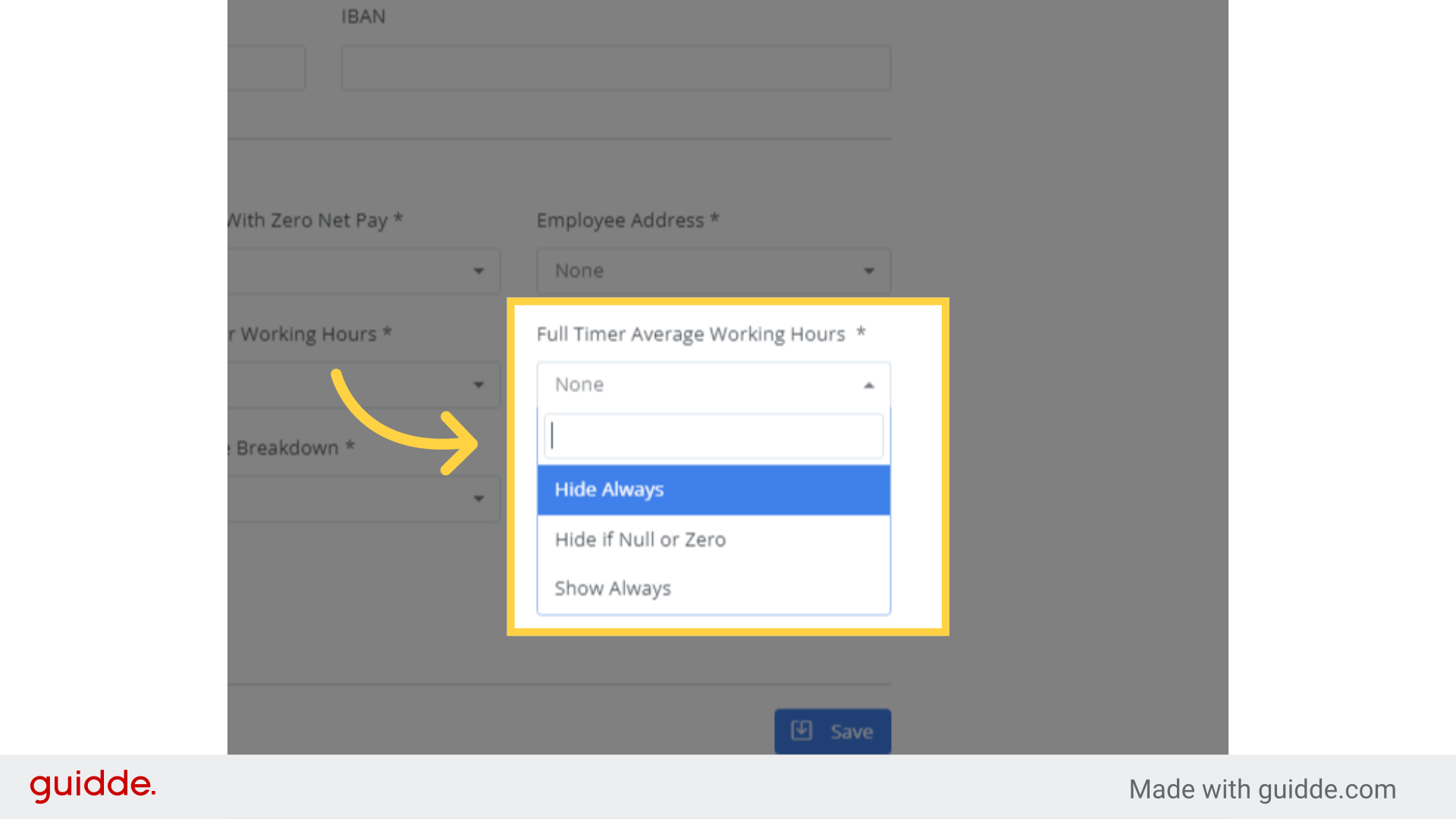 Click 'None'