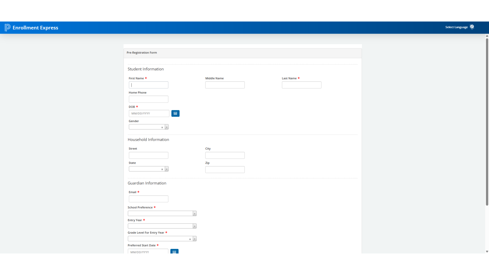 Registaration Form
