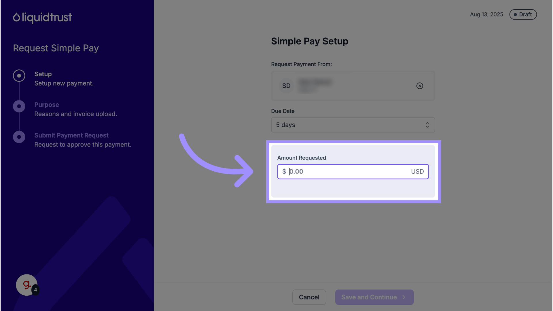 Enter Payment Amount