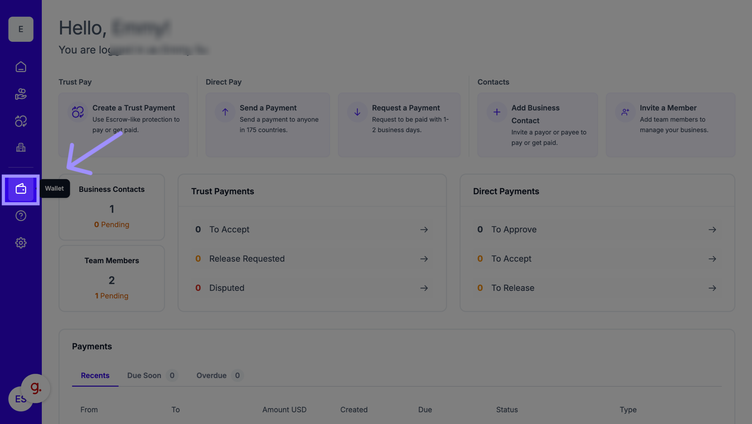 View All Transactions