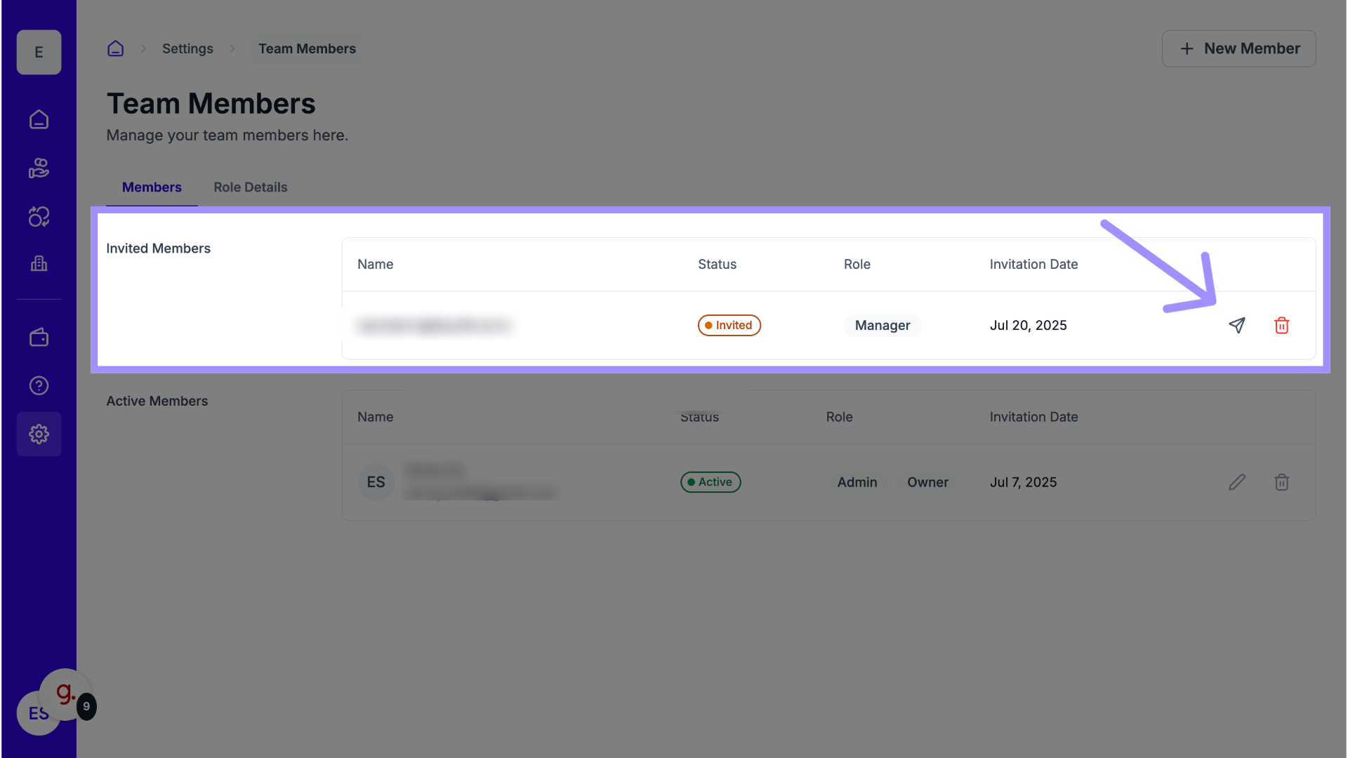 Review Invited and Active Members