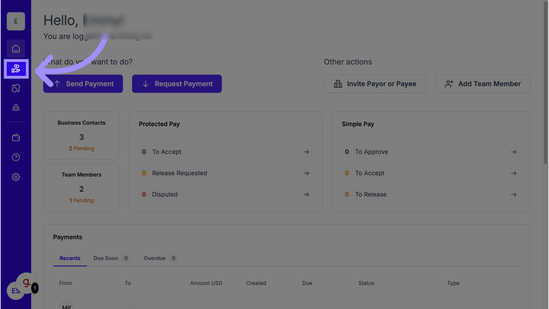  Navigate to Simple Pay