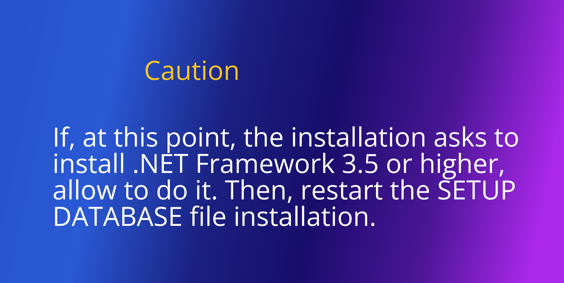Caution