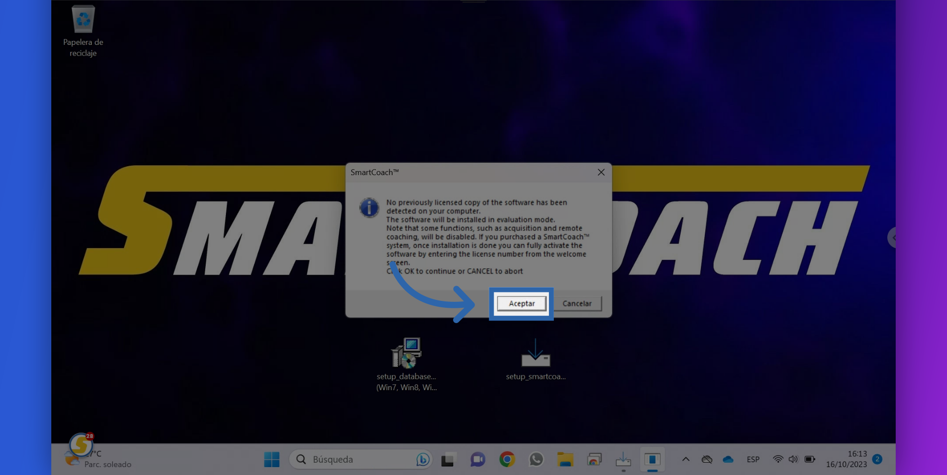 Click on ACCEPT