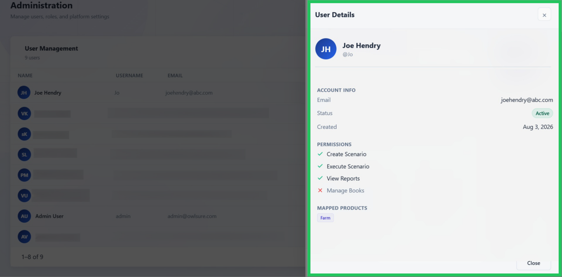 View a User Profile
