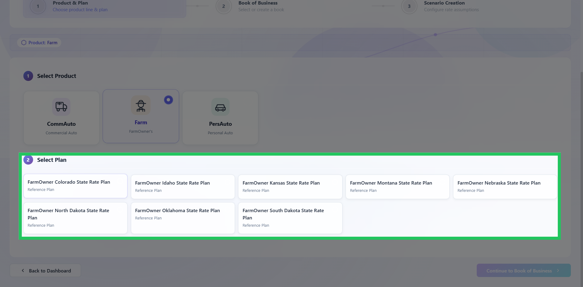 Select a Rate Plan