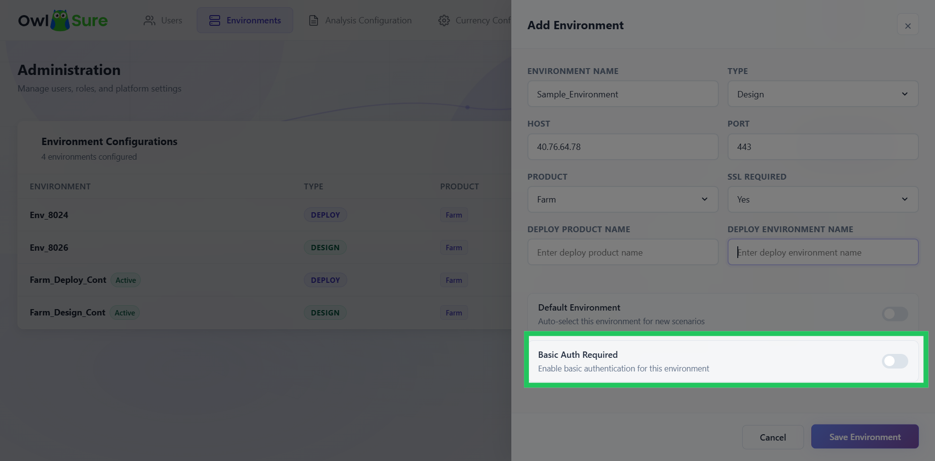 Configure Basic Authentication