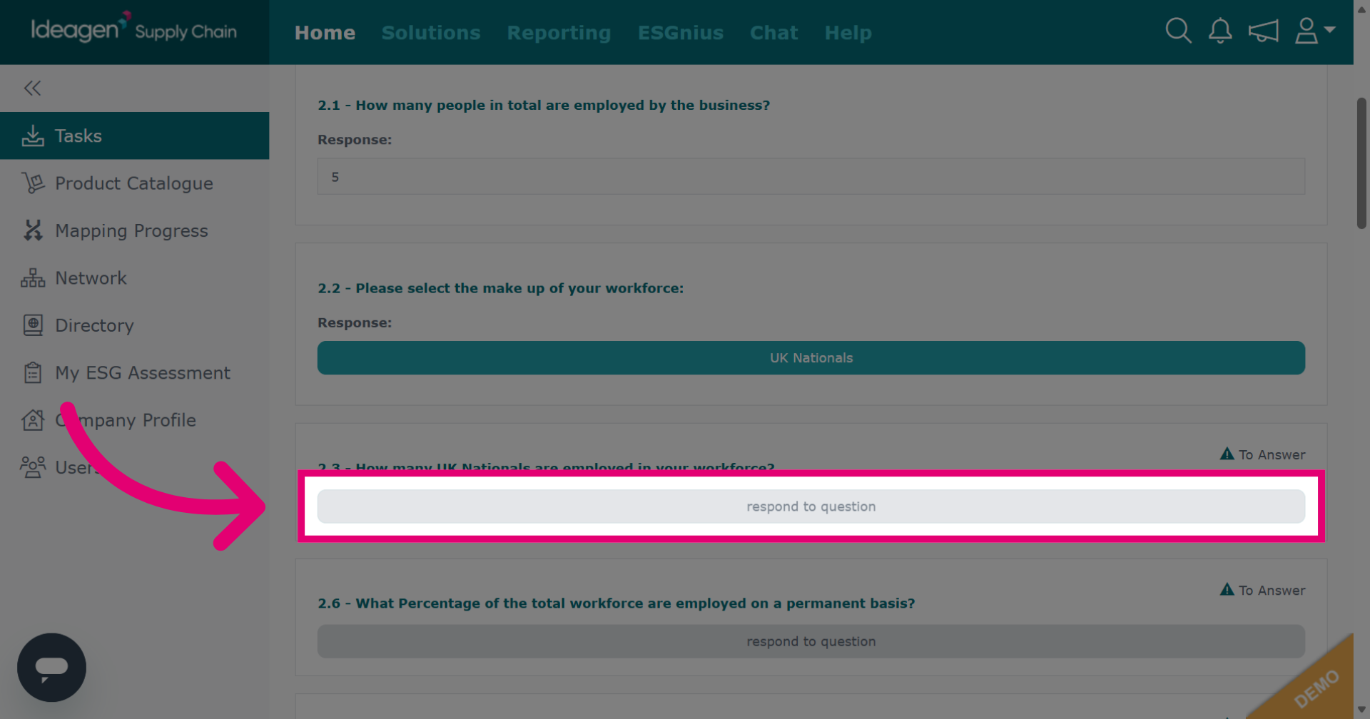 Responses Section