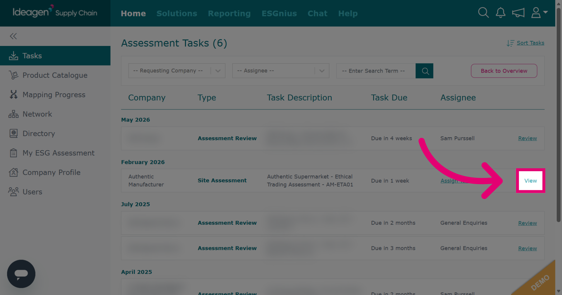 Open Specific Assessment
