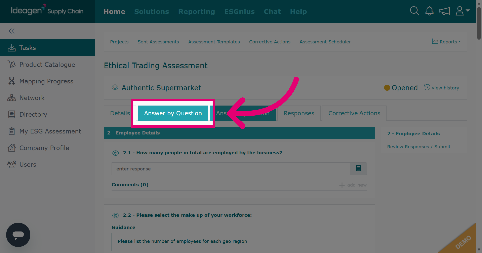 Choose Answer Method