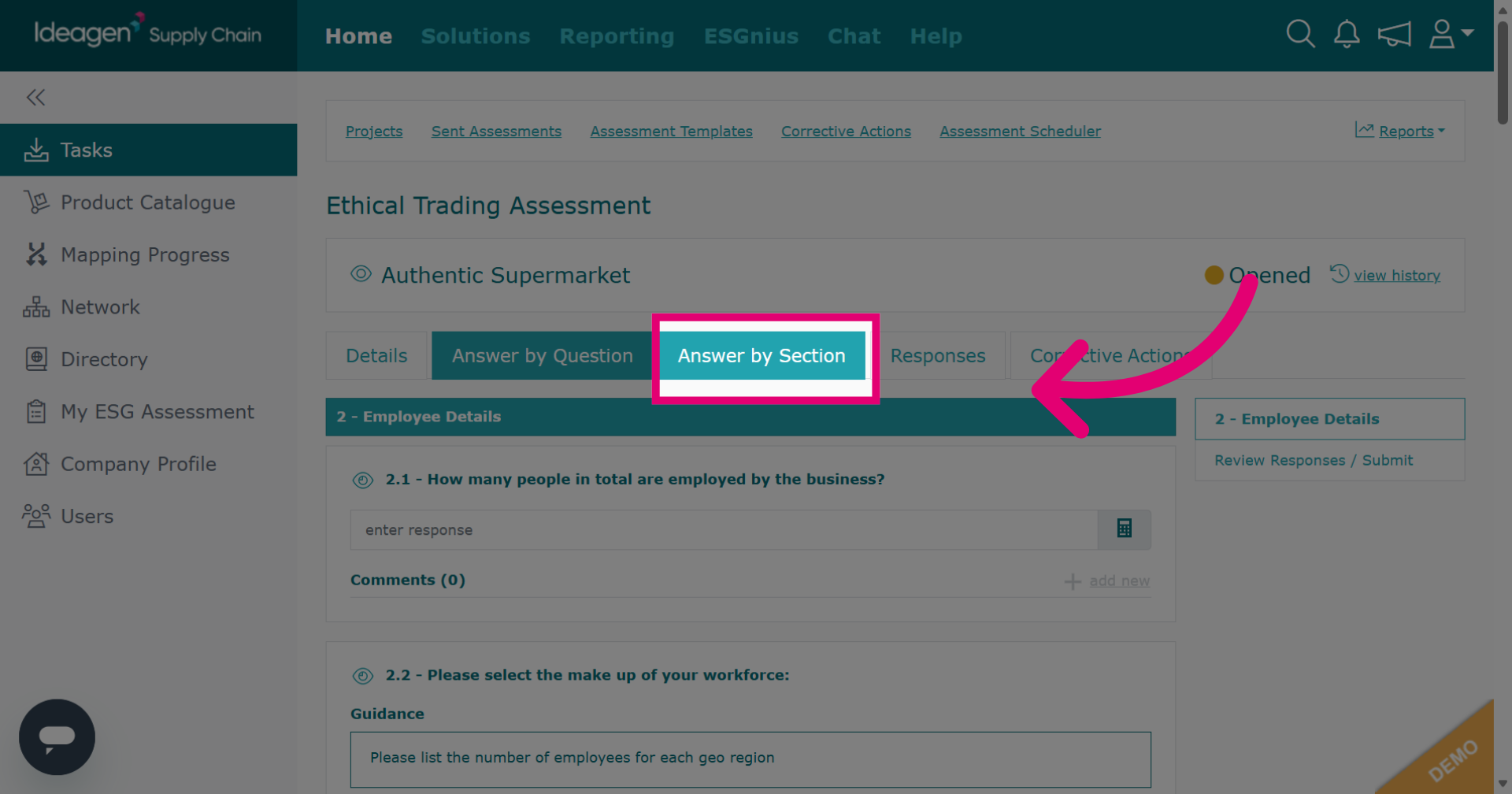 Choose Answer Method