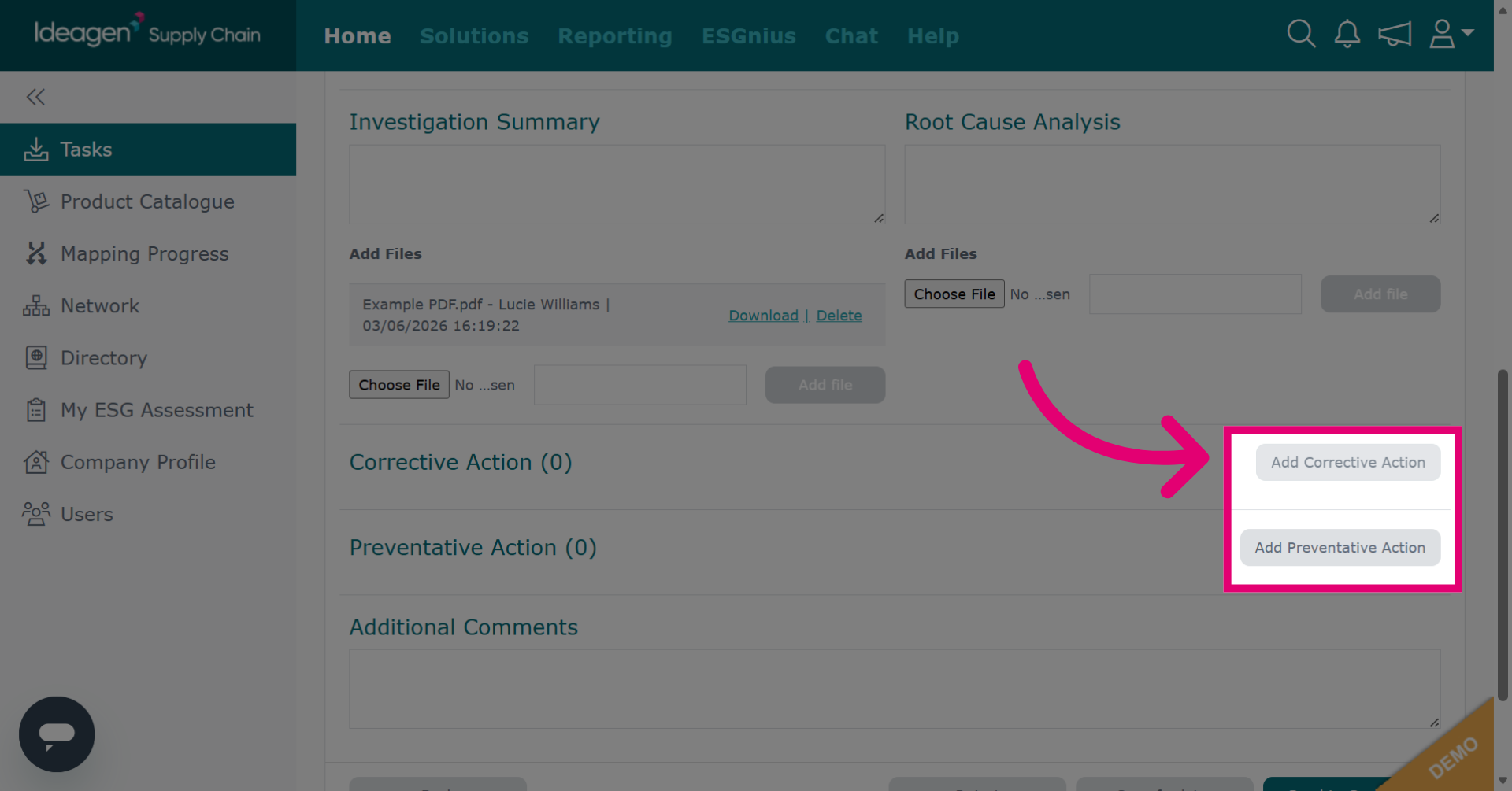 Add actions