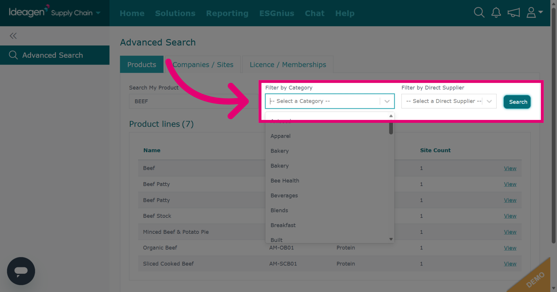 Product Filters