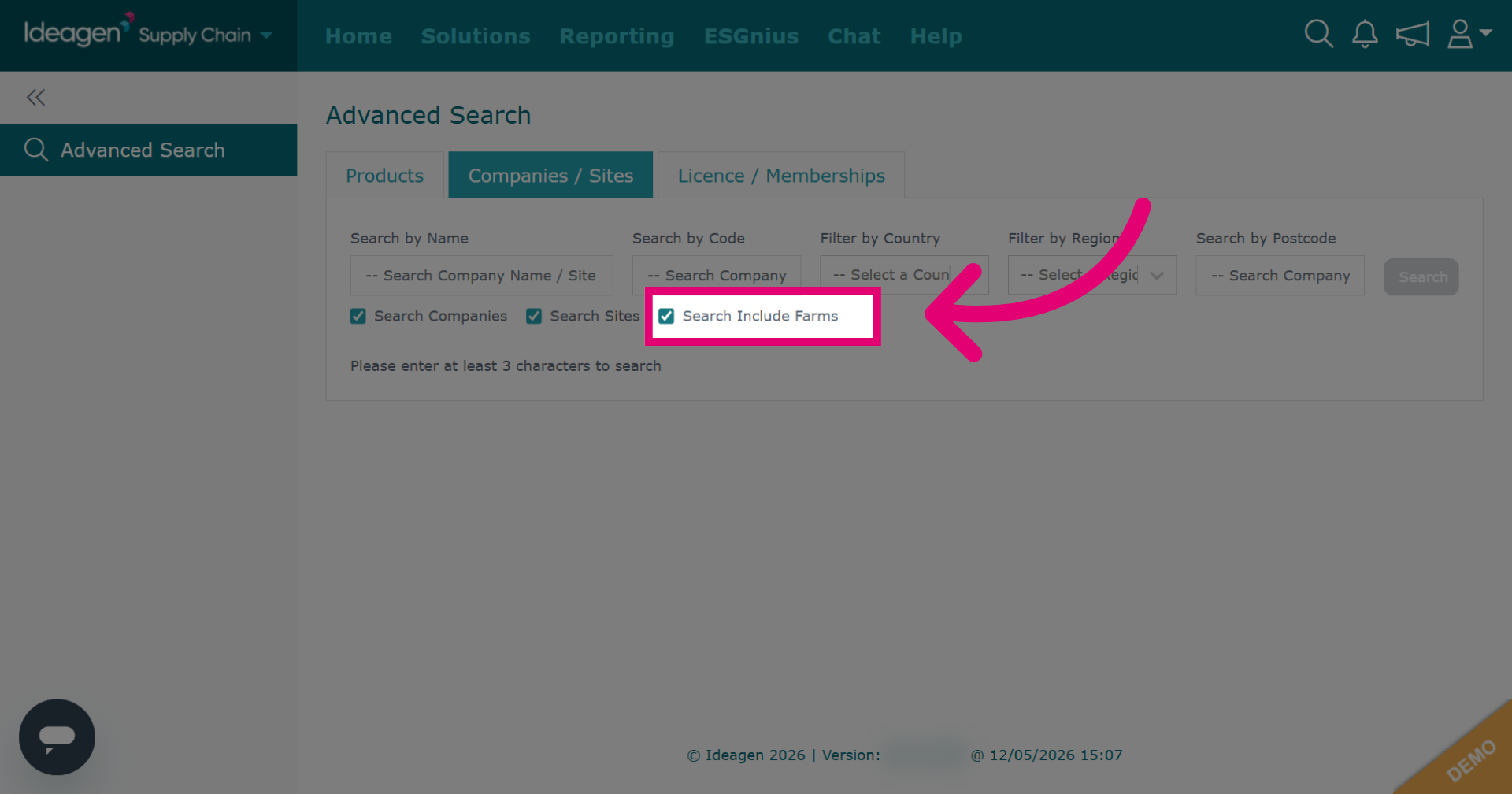 Include Farms within Search