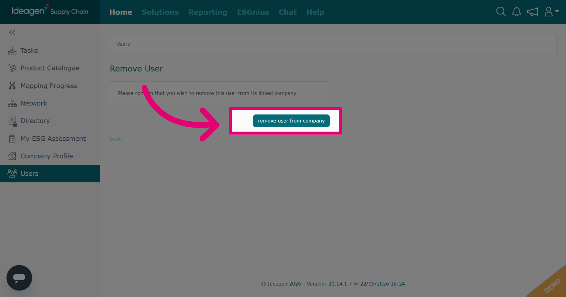Remove User From Company