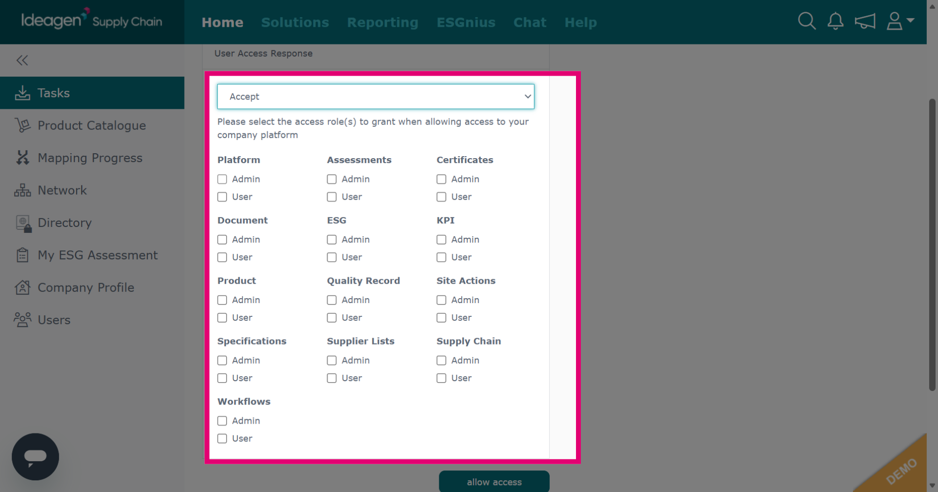 Choose Roles