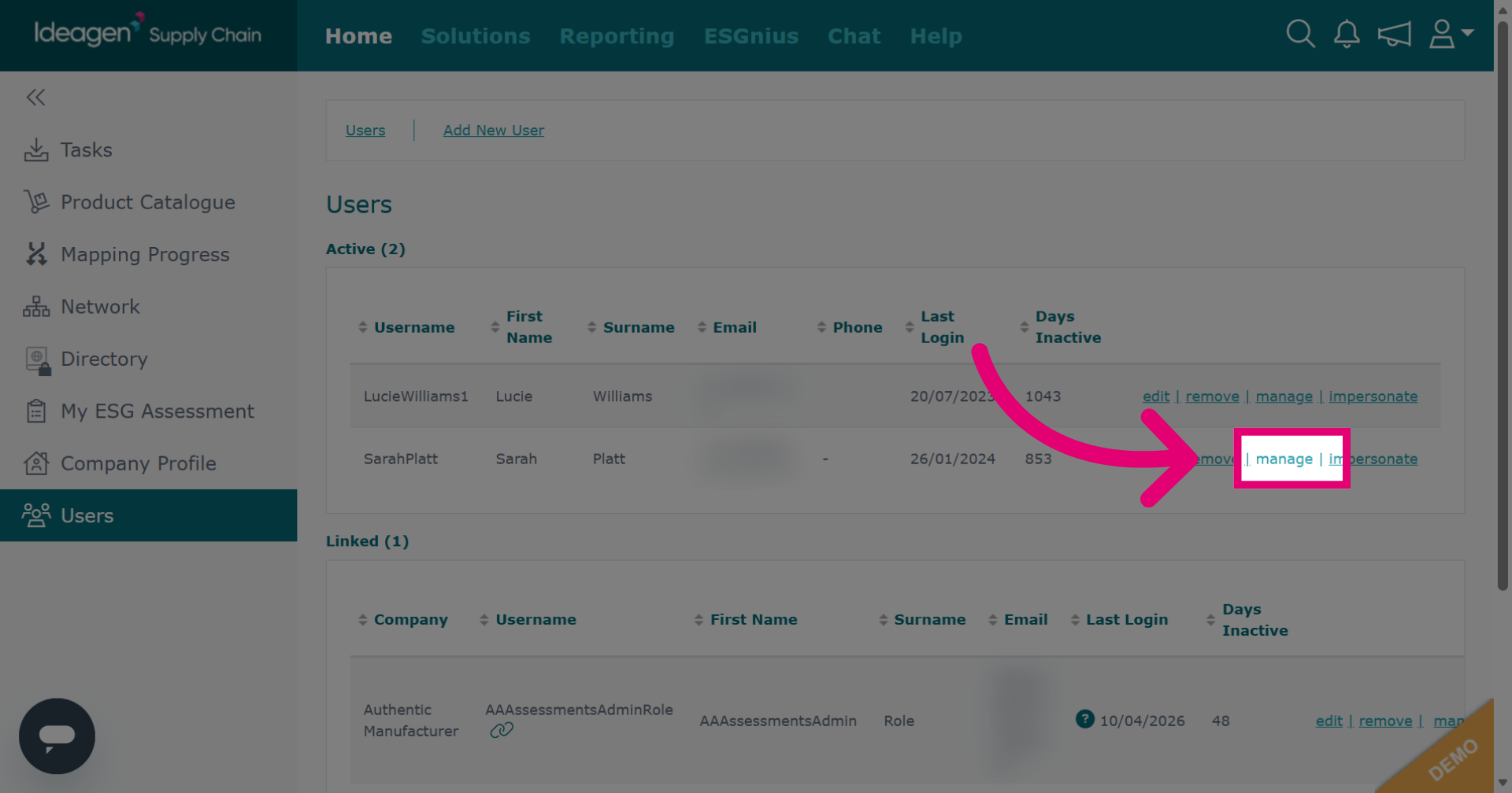 Manage Email Settings