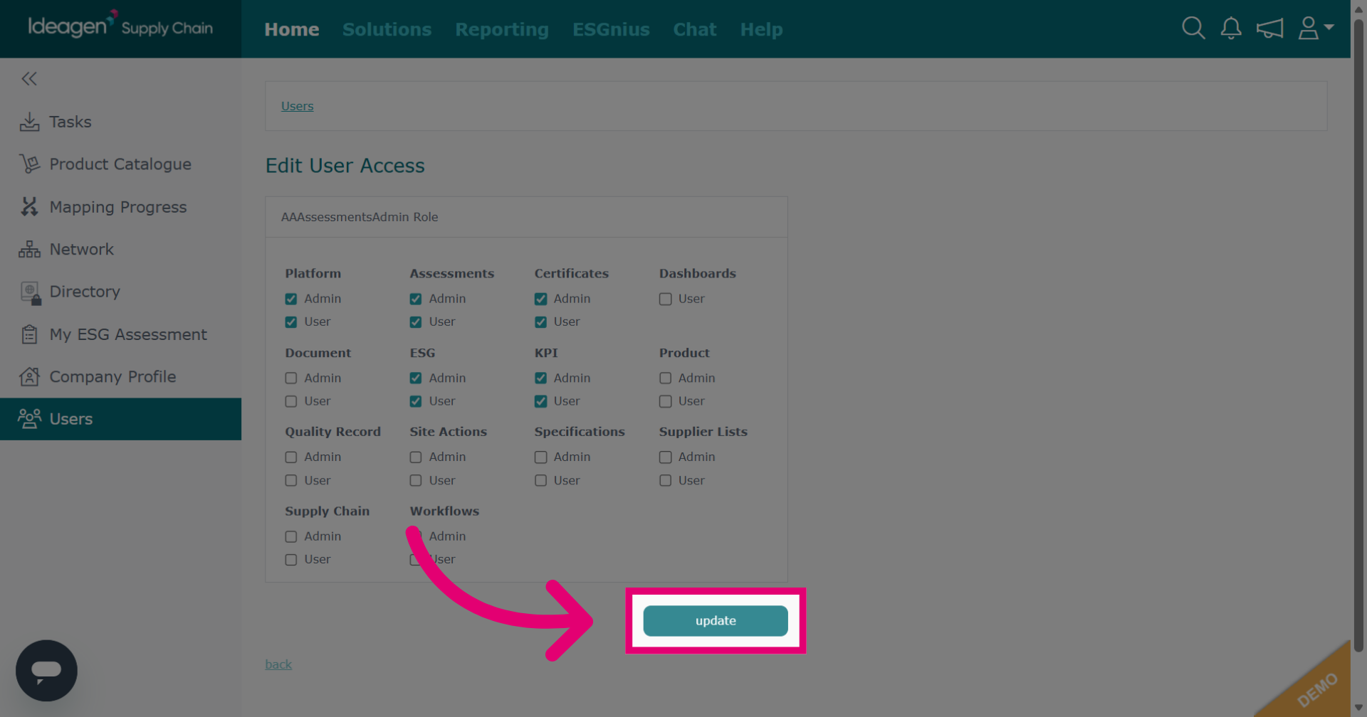 Update User Information