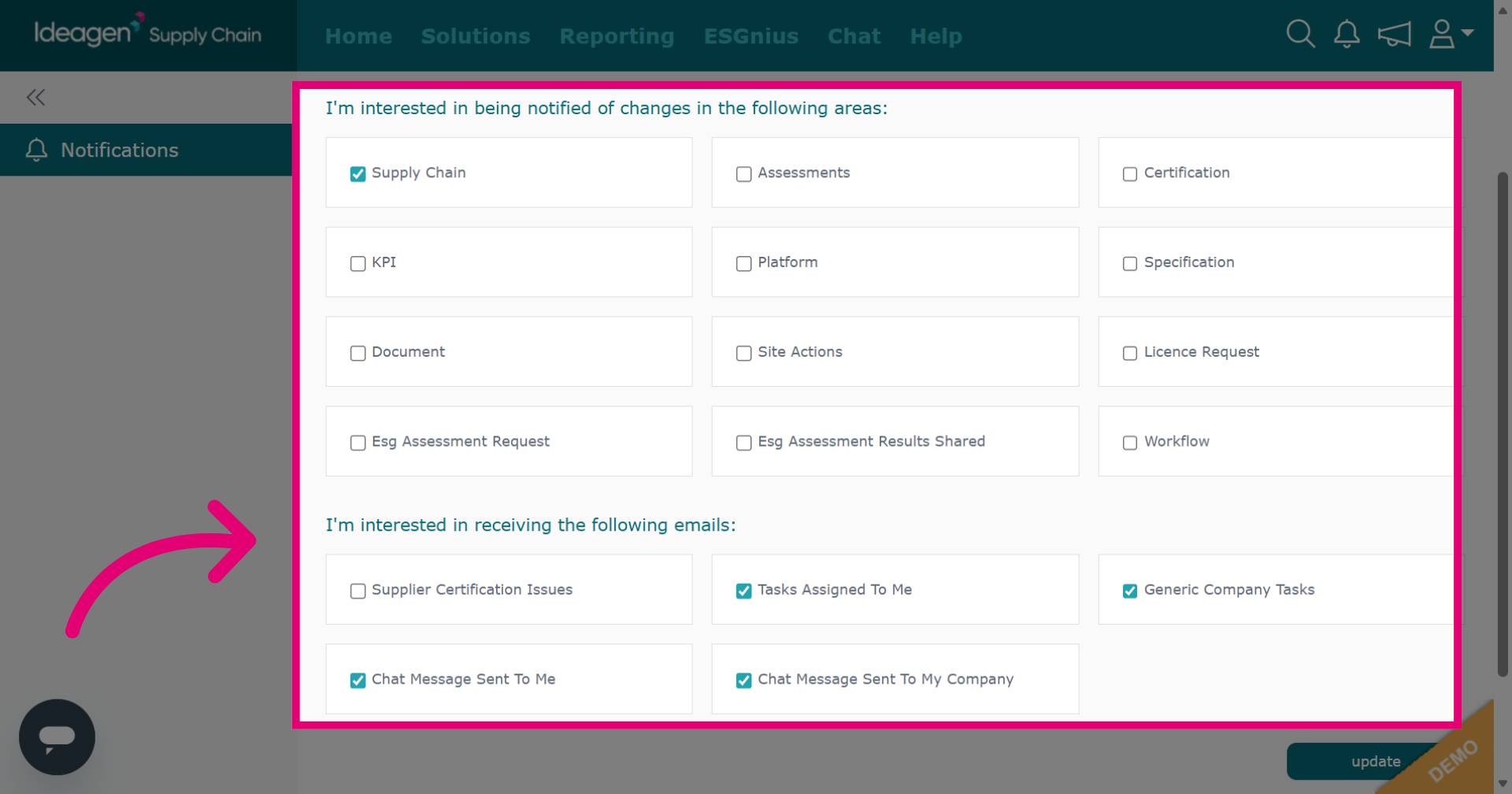 Manage Email Settings