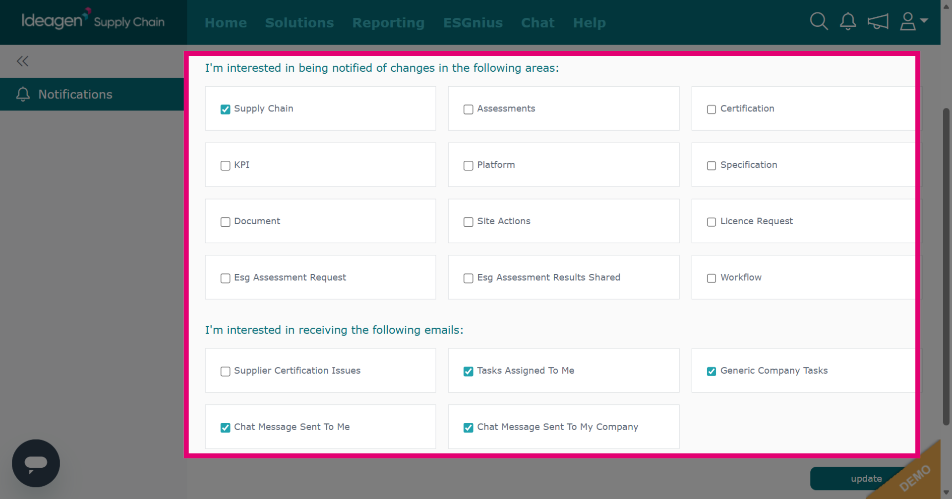 Manage Email Settings