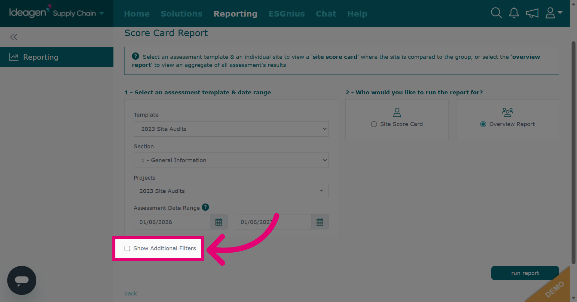 Enable additional filters