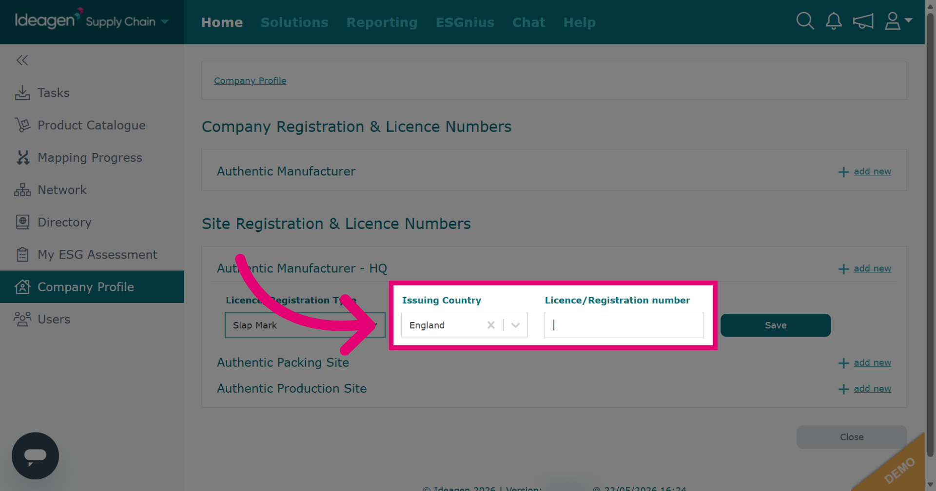Input Relevant Details