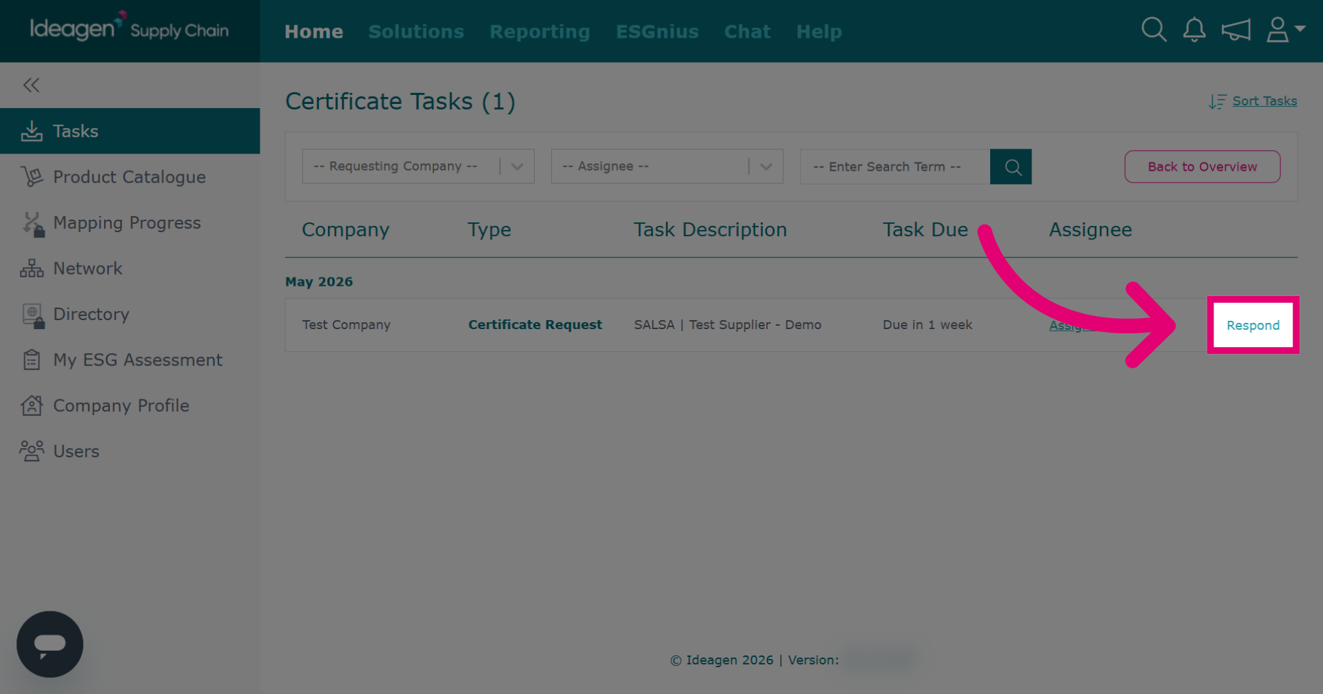 Reject Certificate Request
