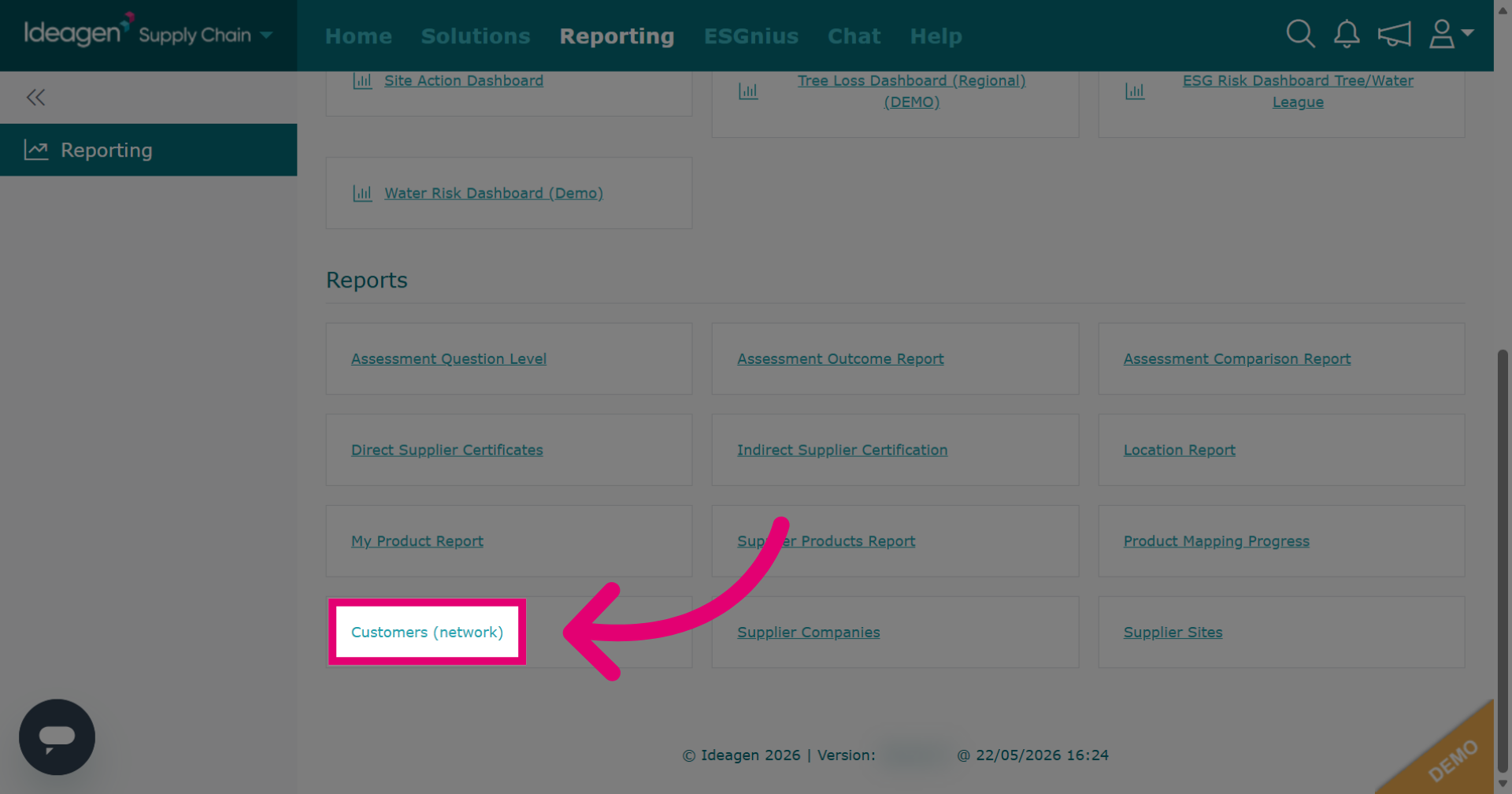 Customers (Network) Report