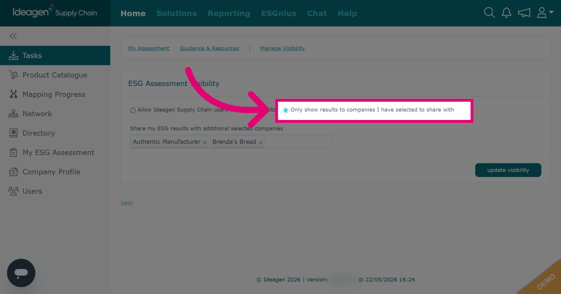 Restrict Results Visibility