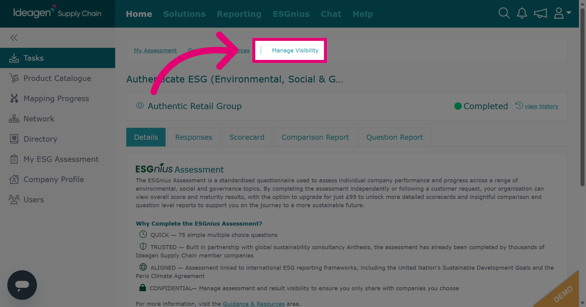 Open Visibility Management