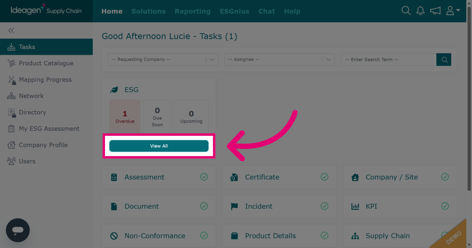 View All ESG Tasks