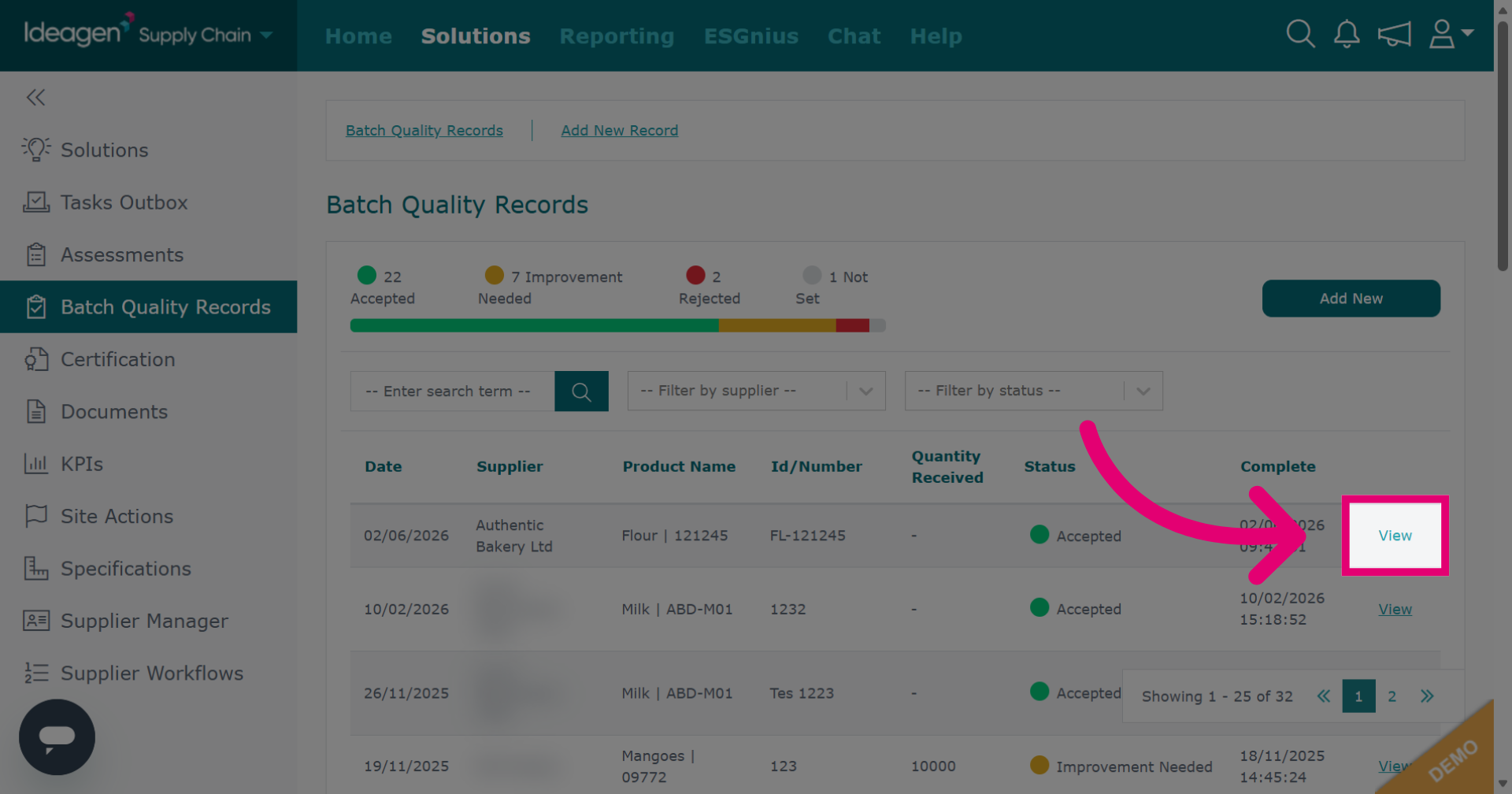 View Record Details