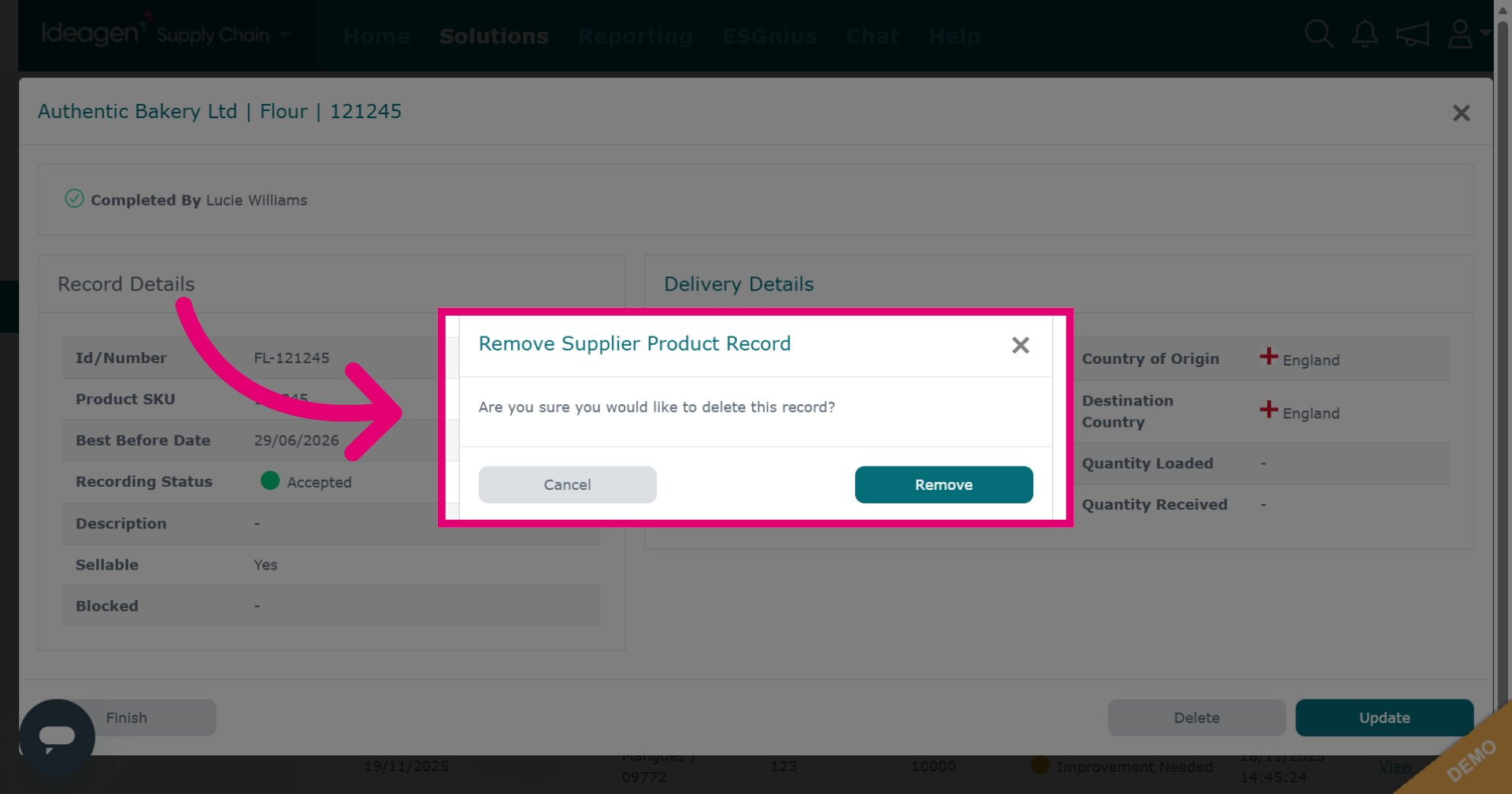 Confirm Deletion Prompt
